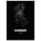 Stadtposter Schorndorf - black