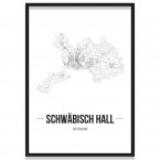 Stadtposter Schwäbisch Hall Rahmen