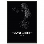 Poster Schwetzingen mit Rahmen
