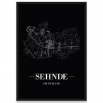 Sehnde Poster mit Rahmen