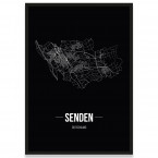 Stadtposter Senden mit Rahmen