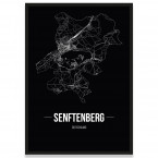 Stadtposter Senftenberg mit Rahmen
