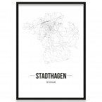 Stadtposter Stadthagen Rahmen