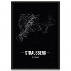 Stadtposter Strausberg mit Rahmen