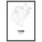 Stadtposter Stuhr Rahmen