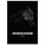 Poster Unterschleissheim mit Rahmen