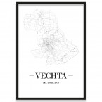 Stadtposter Vechta gerahmt