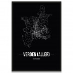 Stadtposter Verden mit Bilderrahmen