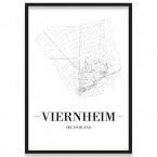 Stadtposter Viernheim Bilderrahmen