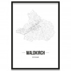 Waldkirch gerahmtes Poster