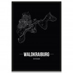 Stadtposter Waldkirch Straßennetz