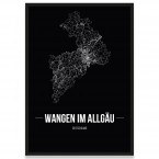 Stadtposter Wangen im Allgäu Rahmen