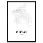 Stadtposter Weinstadt Rahmen