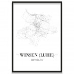 Stadtposter Winsen (Luhe) Bilderrahmen