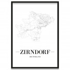 Stadtposter Zirndorf Bilderrahmen