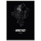 Stadtposter Arnstadt - black