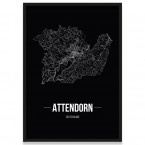 Stadtposter Attendorn - black