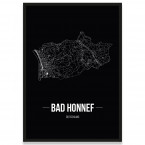 Stadtposter Bad Honnef - black