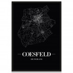 Stadtposter Coesfeld - black