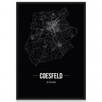 Stadtposter Coesfeld - black