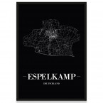 Stadtposter Espelkamp - black