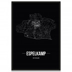 Stadtposter Espelkamp - black