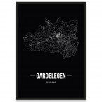 Stadtposter Gardelegen - black