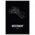 Stadtposter Geesthacht - black