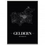 Stadtposter Geldern - black