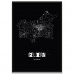 Stadtposter Geldern - black