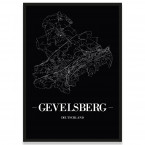 Stadtposter Gevelsberg - black