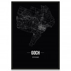 Stadtposter Goch - black