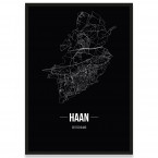 Stadtposter Haan - black