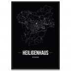 Stadtposter Heiligenhaus - black