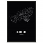 Stadtposter Herdecke - black