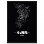Stadtposter Homburg - black