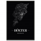 Stadtposter Höxter - black