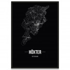 Stadtposter Höxter - black