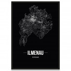 Stadtposter Ilmenau - black