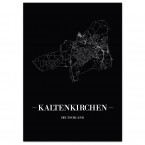 Stadtposter Kaltenkirchen - black