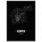 Stadtposter Kempen - black