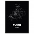 Stadtposter Kevelaer - black