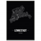 Stadtposter Lennestadt - black