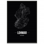 Stadtposter Lohmar - black