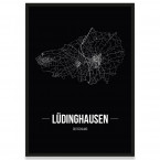 Stadtposter Lüdinghausen - black