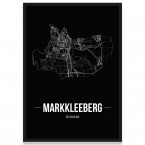 Stadtposter Markkleeberg - black