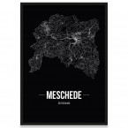 Stadtposter Meschede - black