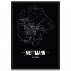 Stadtposter Mettmann - black