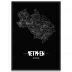 Stadtposter Netphen - black