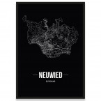 Stadtposter Neuwied - black